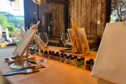 peintures et chevalets