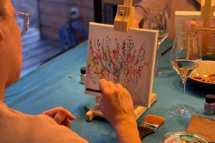 peinture sur chevalet