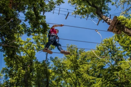 Accrobranche et tyroliennes - Natura Parc Ostwald - Bonjour Alsace