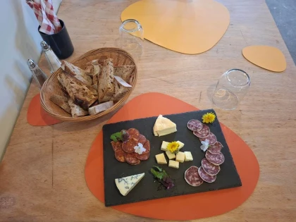 Atelier tampon sur tissu plus apéro - Bonjour Alsace