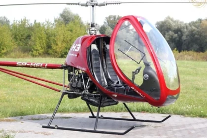 hélicoptère sur terre