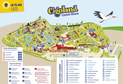 Plan du parc Cigoland