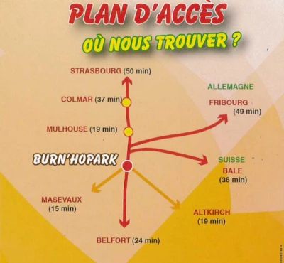 Plan d'accès Acro'park