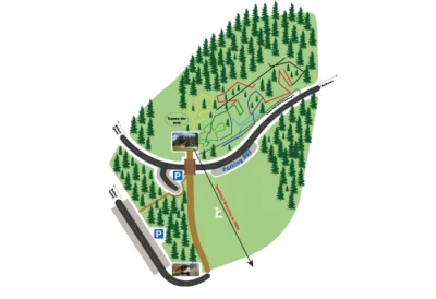 Plan du parc aventure au ballon d’Alsace