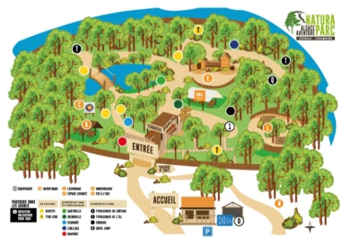 Plan du parc Natura Parc