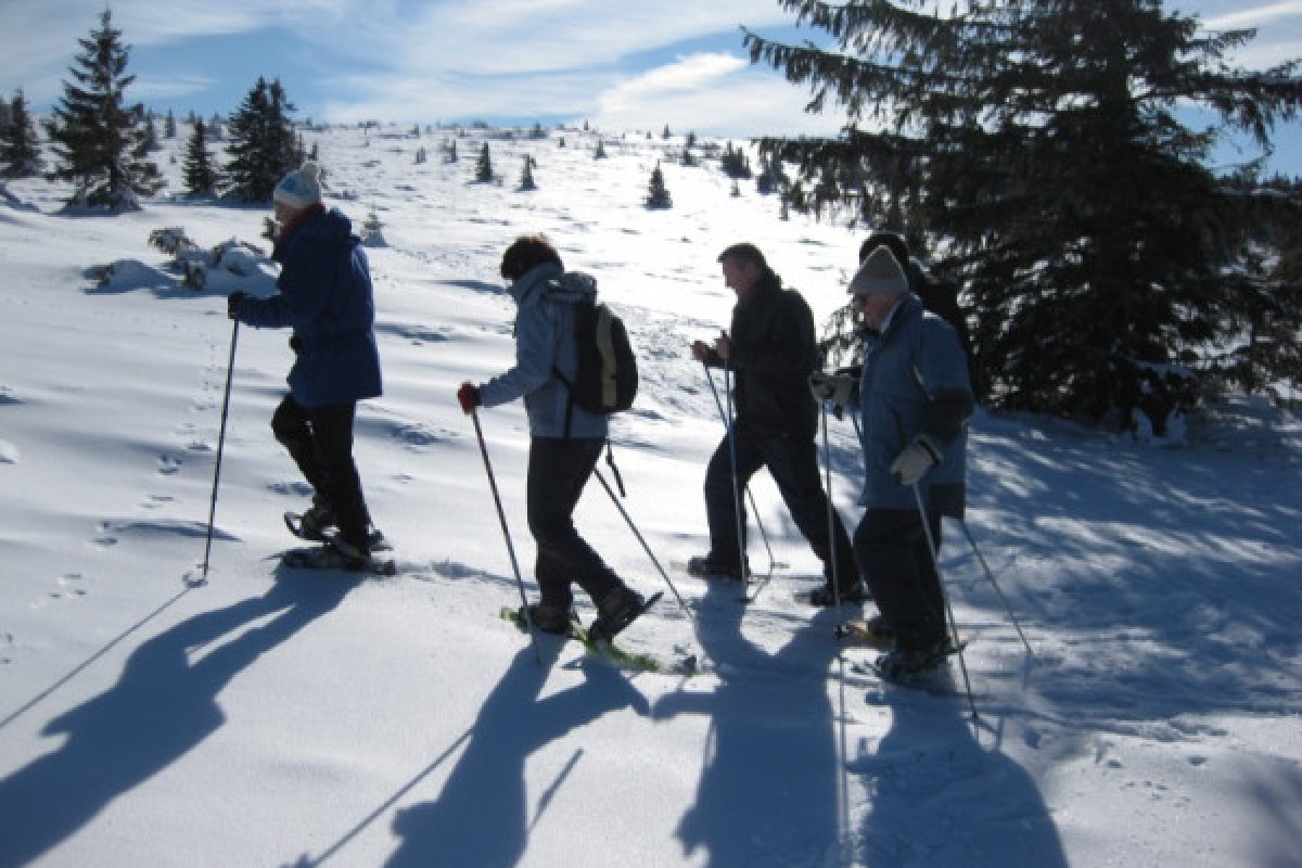 Raquettes à neige au Lac Blanc - Bonjour Alsace