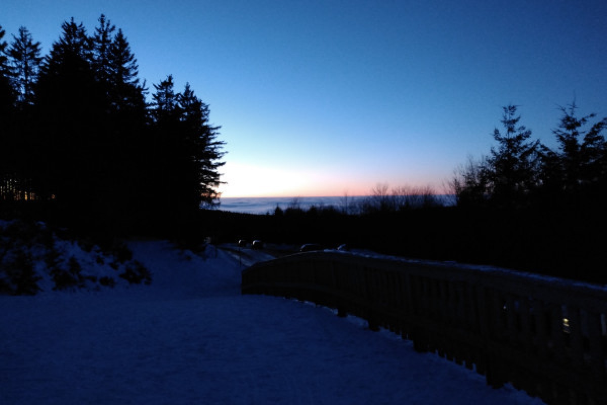 Paysage coucher de soleil