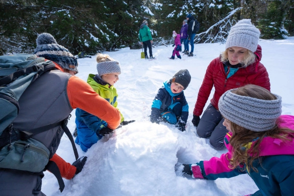 Sortie raquettes P'tits Trappeurs - Bonjour Alsace